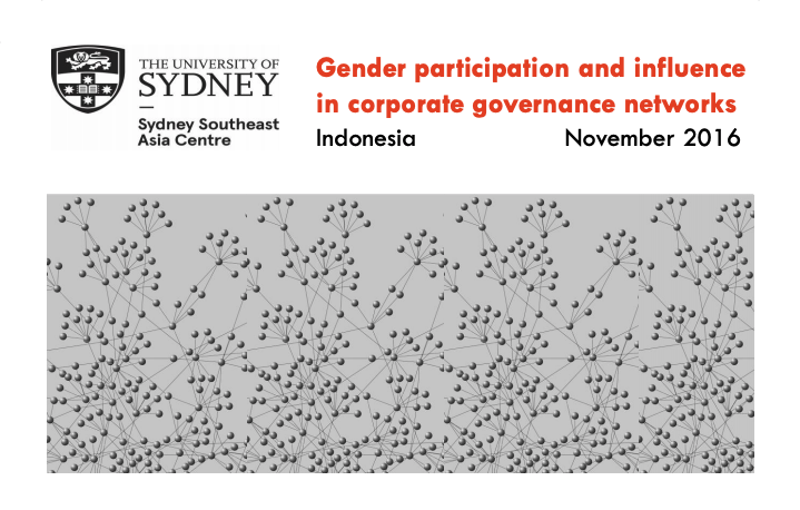 Gender participation and influence in corporate governance networks in Indonesia