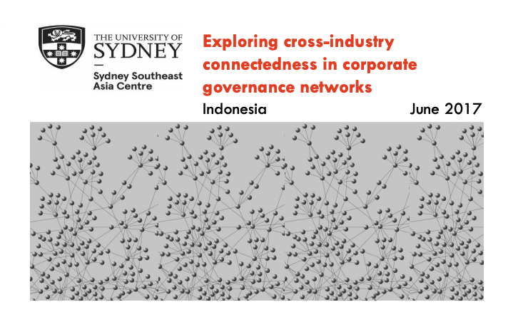 Exploring cross-industry connectedness in corporate governance networks in Indonesia