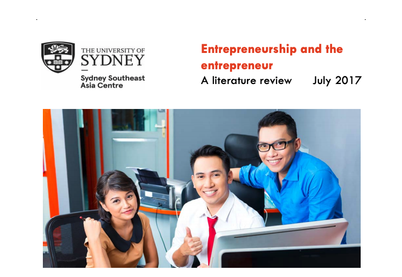 Entrepreneurship and the entrepreneur: A literature review