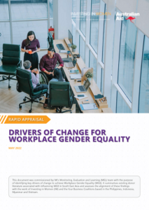 Drivers of Change for Workplace Gender Equality - Investing In Women